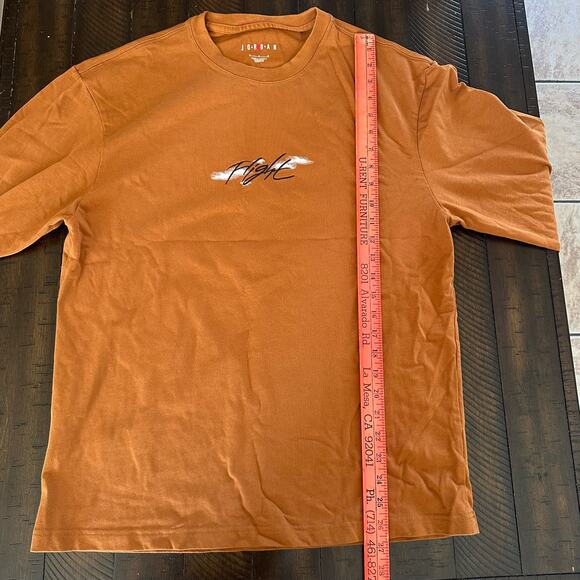 Air Jordan Flights Essentials Long Sleeve Camel Orange Brown Size Medium - Picture 7 of 10
